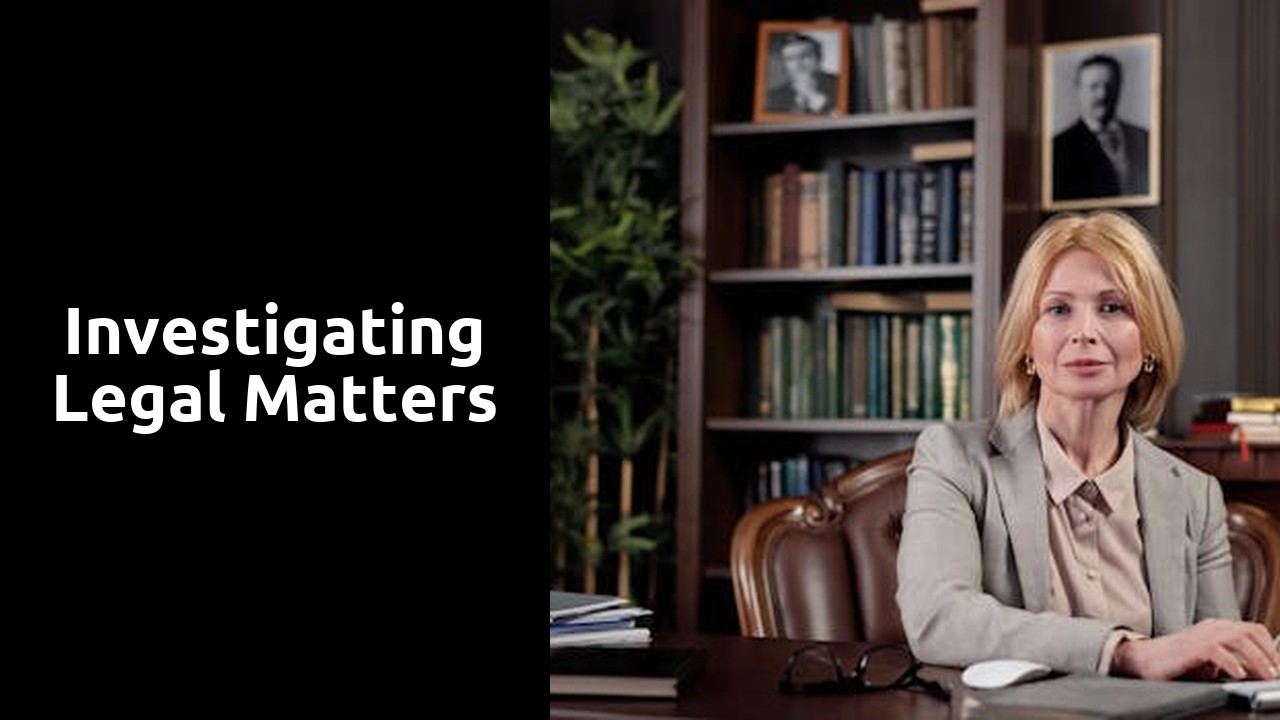Investigating legal matters