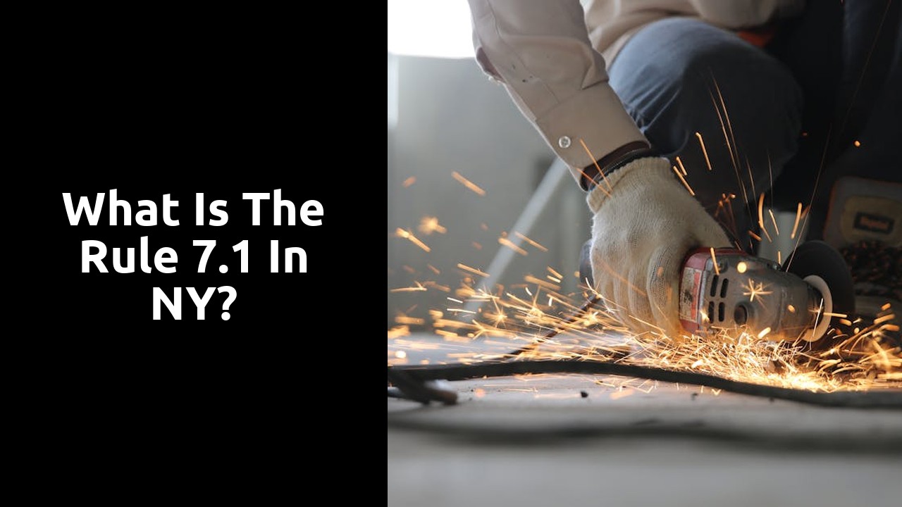 What is the rule 7.1 in NY?